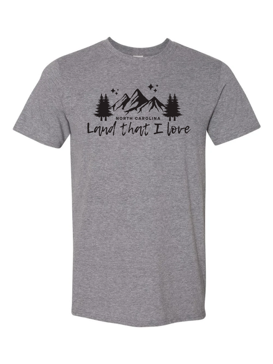land that i love t shirt hurricane helene fundraiser western north carolina appalachia mountains relief